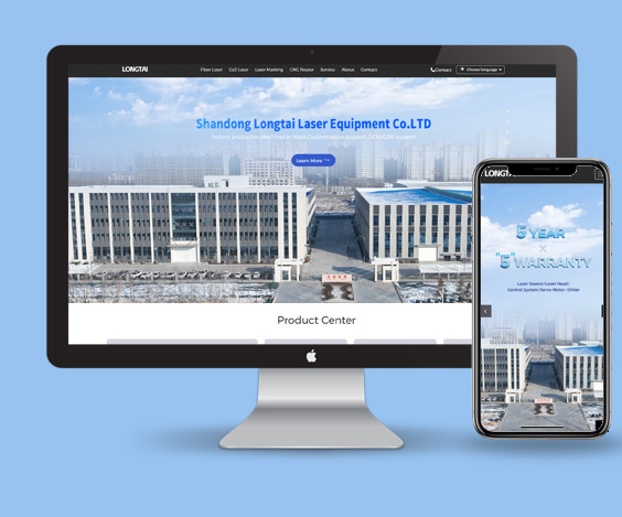 激光設(shè)備公司外貿(mào)網(wǎng)站建設(shè)案例-首頁設(shè)計(jì)展示